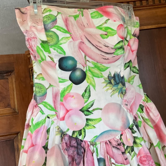 Smodata Italian Tropical Fruit Dress, Size 6(Italian size 42) - Picture 10 of 12